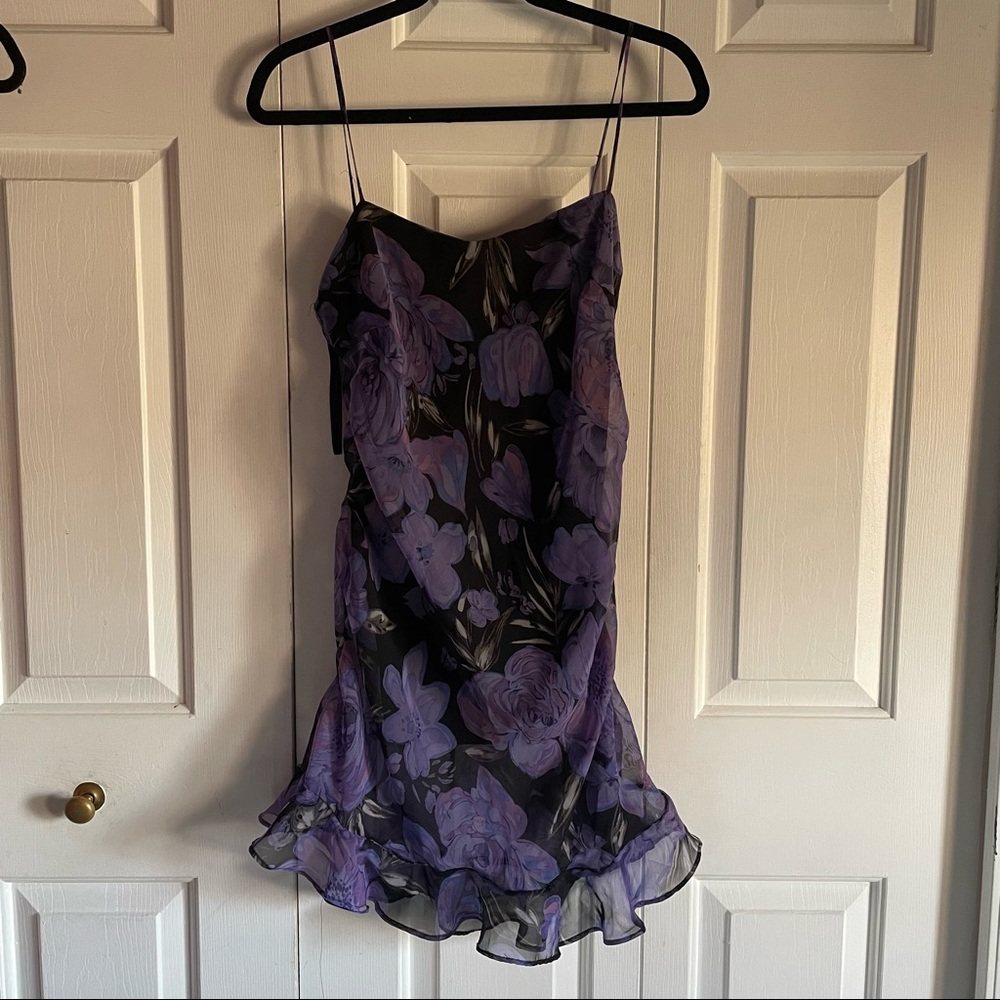 Vintage slip style ruffle dress